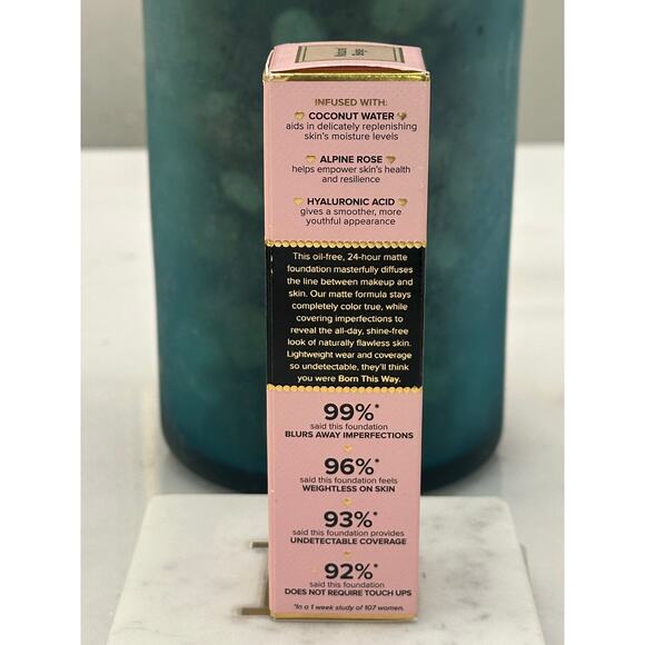Too Faced Born NIB This Way Matte Longwear Liquid Foundation Swan Discountinued - Picture 4 of 4